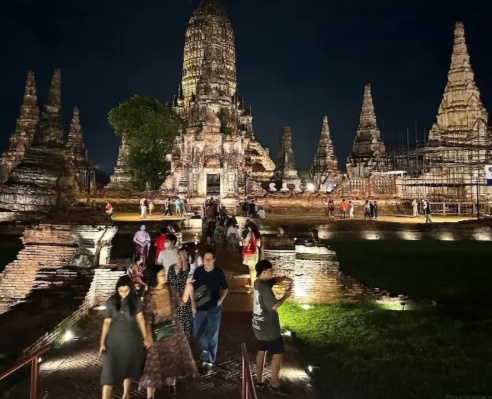 Abend in Ayutthaya