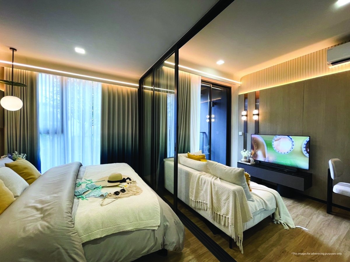 Aquarous Jomtien Pattaya, สตูดิโอ 1 ห้องนอน ซูพีเรีย